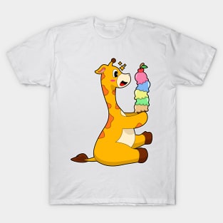 Giraffe Waffle ice cream T-Shirt